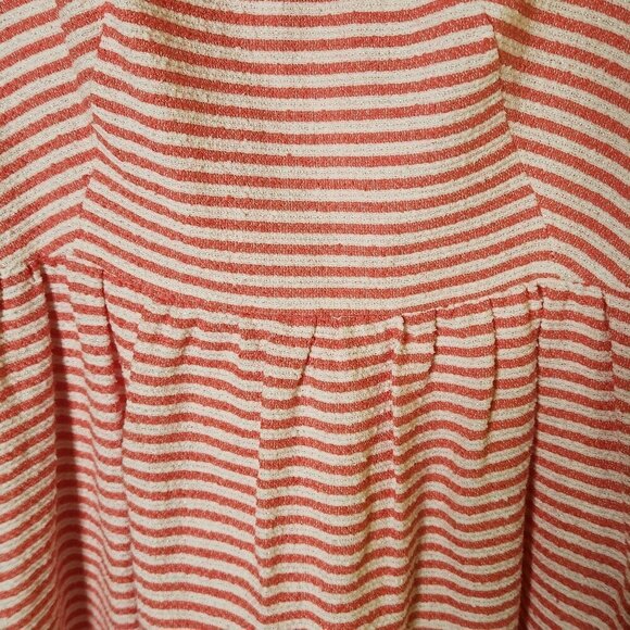 Juicy Couture Angel Boucle Striped Textured Mini Dress 2 NWT Orange/White - Picture 5 of 12
